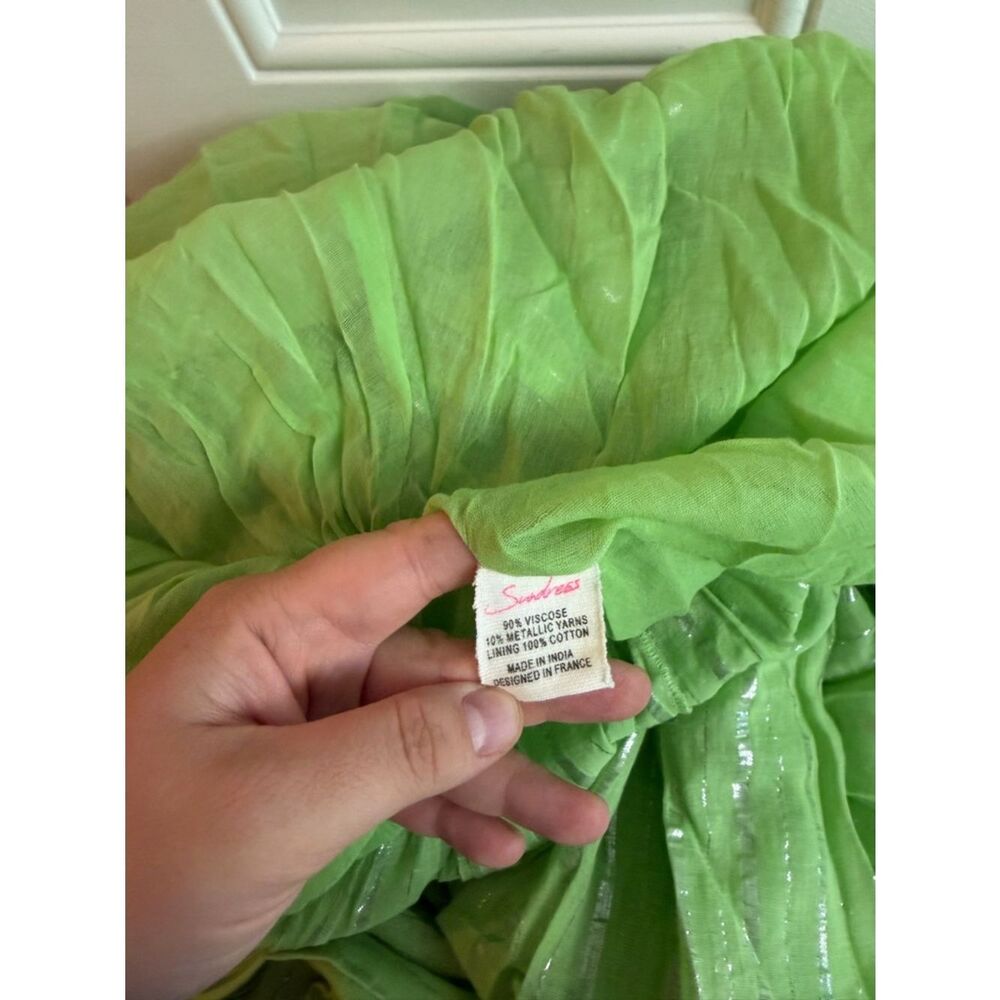 Sundress MAUD LONG DRESS ATHENE LIME NWT Size XS/S Tall - Picture 7 of 16